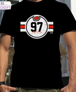 vintage connor mcdavid number 97 edmonton oilers signature shirt