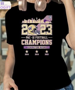 washington huskies 2023 pac 12 football 2016 2018 2023 skyline shirt 2