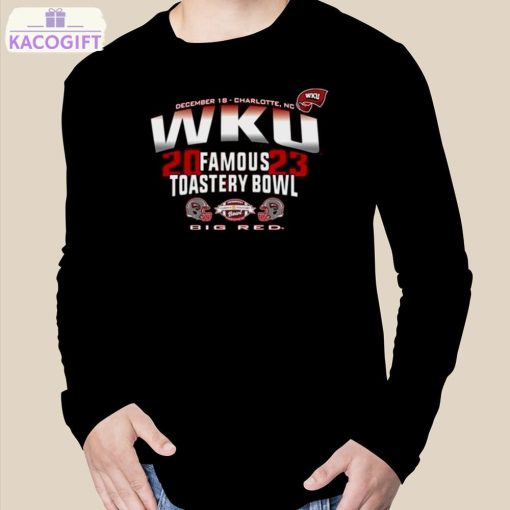 western kentucky hilltoppers 2023 famous toastery bowl big red shirt 3