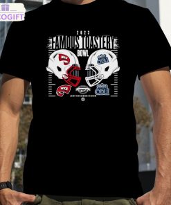 western kentucky hilltoppers vs old dominion monarchs 2023 famous toastery bowl helmet shirt