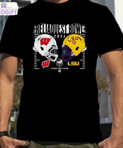 wisconsin badgers vs lsu tigers 2024 reliaquest bowl shirt