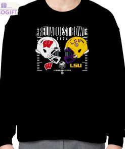 wisconsin badgers vs lsu tigers 2024 reliaquest bowl shirt 4