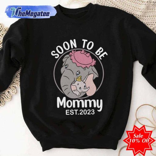 mrs jumbo soon to be mommy est 2023 mothers day sweatshirt dumbo 1